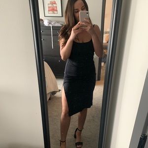 Abercrombie Seamless Rib Knit Midi Dress